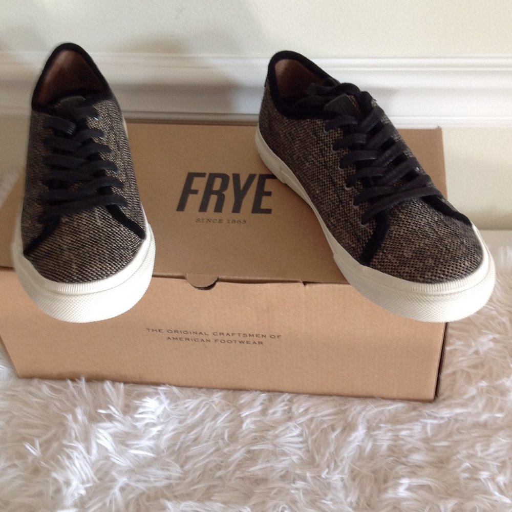 Frye Gia Canvas Low Lace Sneakers - Picture 8 of 12